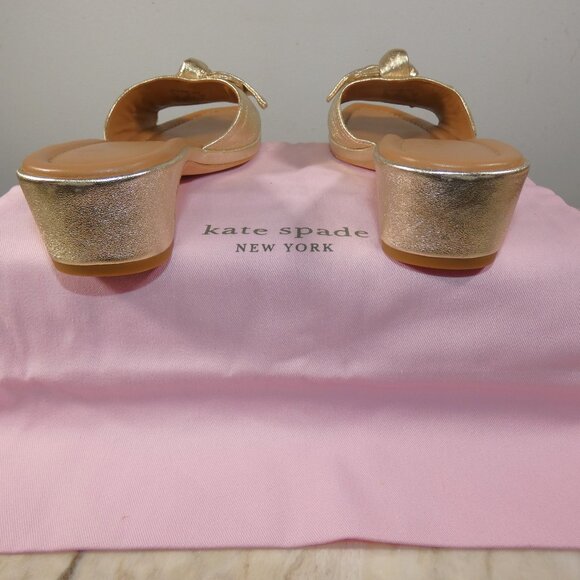 Kate Spade New York Lilah Sandals Pale Gold 8.5 B (M) - Picture 8 of 9